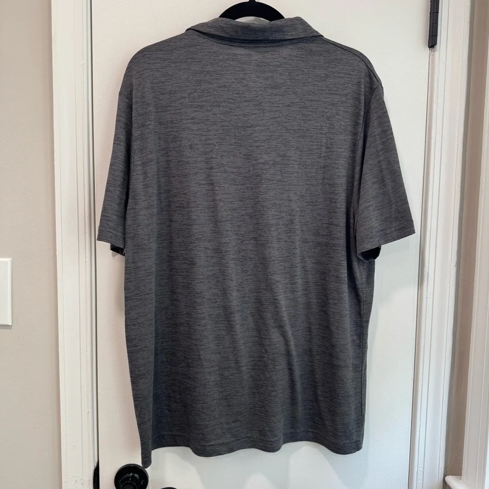 Baltimore Orioles Baseball Gray Polo Short‎ Sleeve Shirt with Logo, size XL